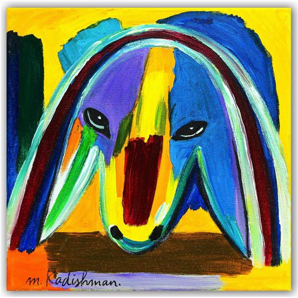 Menashe Kadishman- Original Acrylic on Canvas "Untitled"