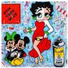 Image 1 : Jozza, "Fun This Way" Hand Signed Original Mixed Media on Canvas with COA.