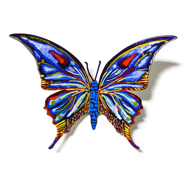 Patricia Govezensky- Original Painting on Cutout Steel "Butterfly CCXIX"