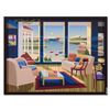 Image 1 : Datian, "Cerulean Sea" Framed Limited Edition on Canvas, Numbered 50/150 and Hand Signed with Letter