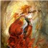 Image 2 : Lena Sotskova, "Firebird" Hand Signed, Artist Embellished Limited Edition Giclee on Canvas with COA.