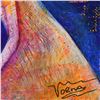 Image 2 : Nadia Volna, "Fractal Existence" Original Acrylic Painting on Canvas, Hand Signed with Letter of Aut