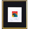 Image 2 : Peter Max- Original Lithograph "The Great Wave with Doves (Mini)"