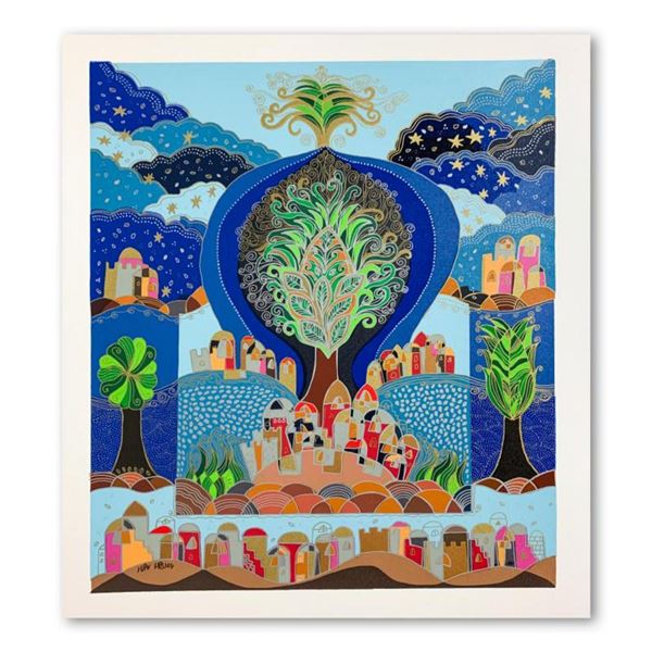 Ilan Hasson, "Tree of Life" Hand Signed Limited Edition Serigraph on Paper with Letter of Authentici