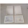 Image 1 : Matching Decorative Mirrors x2 (28"h x 18"w) & Sailing Ships Prints x2 (20'w x 16"h)