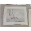 Image 3 : Matching Decorative Mirrors x2 (28"h x 18"w) & Sailing Ships Prints x2 (20'w x 16"h)