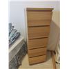 Image 2 : Five Drawer High Boy 48"h x 15.5"w x 19"d & Single Bed