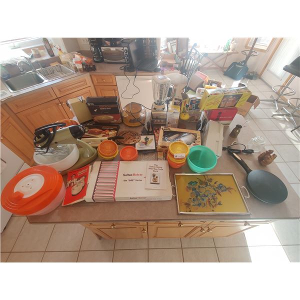 Vintage Kitchen Accessories! What a Throwback Collection! Some Items Never Used