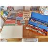 Image 1 : Paints & Paint Supplies with Toolbox - Drawing Tablets, Art Books & Vintage Magazines