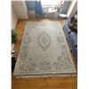 Image 1 : Large Area Rug with Fringe 107"l x 78"w (Including Fringe)