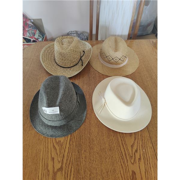 Men's Hats - Stetson Whippet Fedora Size 7 1/4 58cm - Doe Skin Felt 100% Wool Geo. W. Bollman Fedora