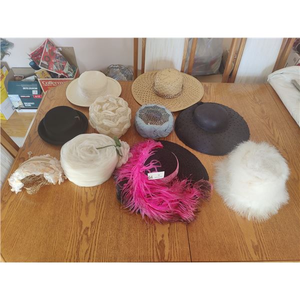 Ladies Hats & Head Dresses x10