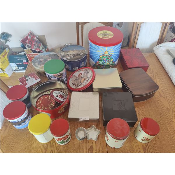 Various Sizes, Shapes & Kinds of Tins
