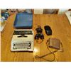 Image 1 : Underwood Manual Typewriter Model 378 - Pentex Binoculars 8x24 6.5 Degrees - Kurt Muller Binoculars