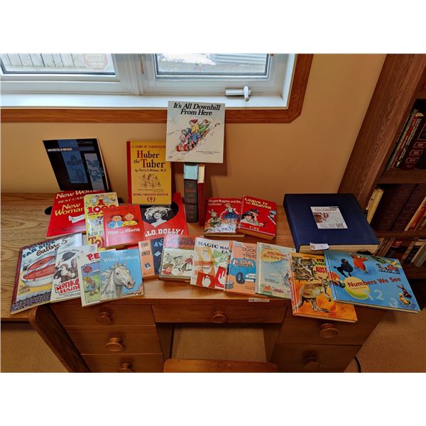Assorted Vintage Children's Books, Joke Books & Vintage Comics