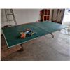 Image 1 : Fold-Up Gendron Ping Pong Table 109"w x 60"d x 29"h with Paddles, Ping Pong Balls, Table Tennis Net