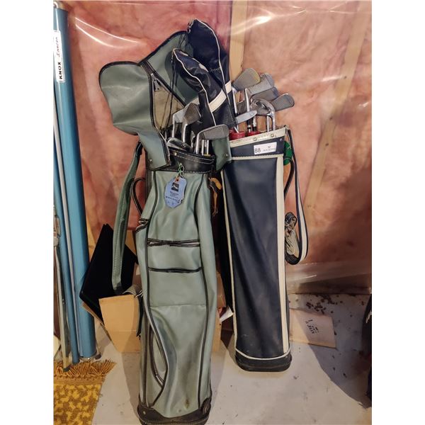 Vintage Golf Bag Spalding & Macgregor Clubs  & Atlantic Golf Bag & Macgregor Clubs