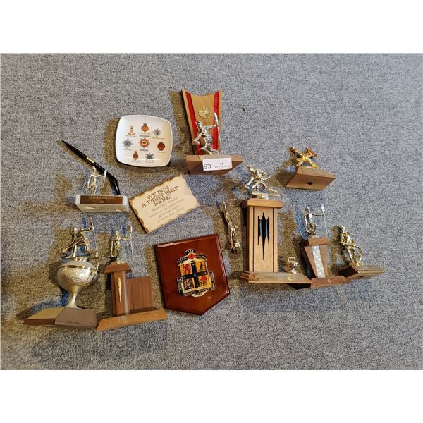 Various Trophies & Plaques