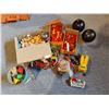 Image 1 : Vintage Toys - Wooden Blocks - Plastic Bowling Balls - Antique Doll - Toy Gun - American Bricks