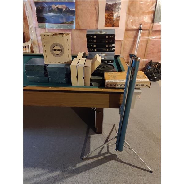 Kodak Carousel Projector with Trays, Slide Cases x9, Slide Sorter