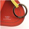 Image 3 : Hermes Camail Bag Charm Leather Green, Multicolor, Pink, Yellow