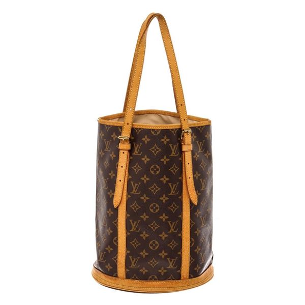 Louis Vuitton Monogram Canvas Leather Bucket GM Handbag