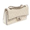 Image 2 : Chanel White Flap Classic Medium Handbag