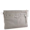 Image 1 : Balenciaga Classic City Clip Pouch Leather Medium Gray