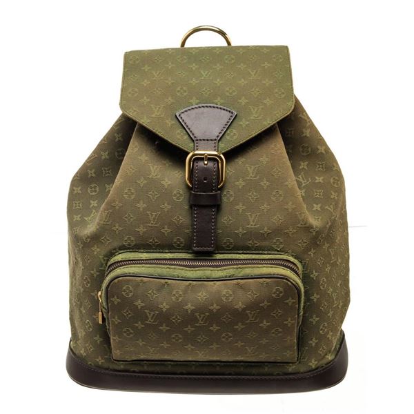 Louis Vuitton Green Monogram Montsouris GM Backpack Bag