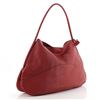 Image 1 : Delvaux Logo Shoulder Bag Leather Large Red
