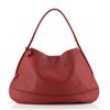 Image 2 : Delvaux Logo Shoulder Bag Leather Large Red