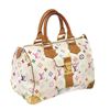 Image 2 : Louis Vuitton White Multicolor Monogram Speedy 30 Bag