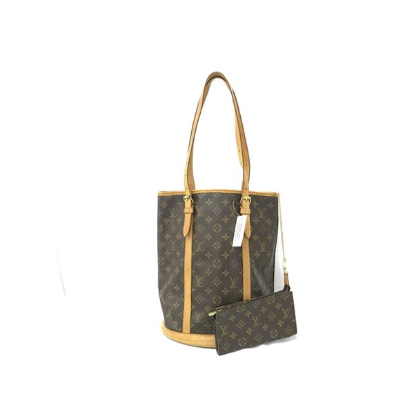 Louis Vuitton Monogram Canvas Leather Bucket GM Shoulder Bag