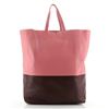 Image 1 : Celine Vertical Bi-Cabas Tote Leather Large Pink, Red