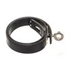 Image 5 : Hermes Black Leather Kelly Double Tour Bracelet