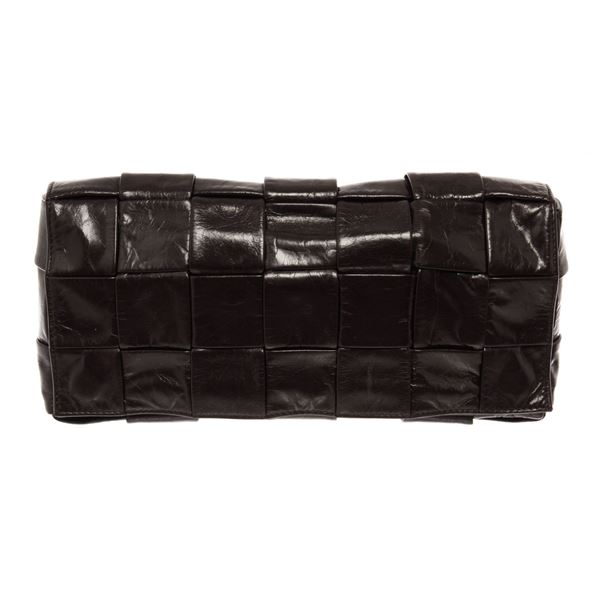 Bottega Veneta Brown Canvas Leather Cassette Braided Belt Bag