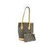 Image 1 : Louis Vuitton Monogram Canvas Leather Petit Bucket PM Bag