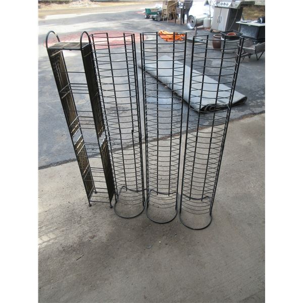 GARAGE 3 VHS Tape Stands & 1 CD Stand