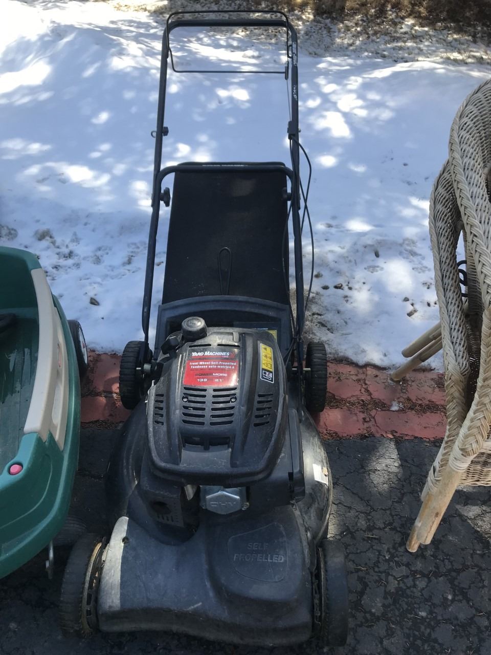 DRIVEWAY Yard Machine Self Propelled Lawn Mower