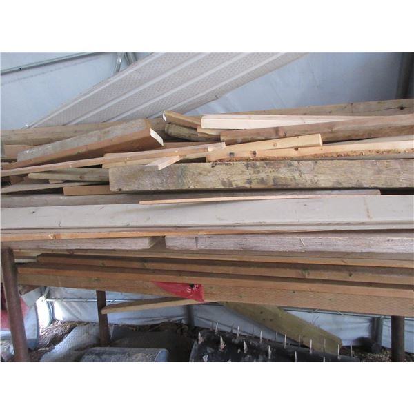 TARP SHED Wood on Top & Under Steel Rack