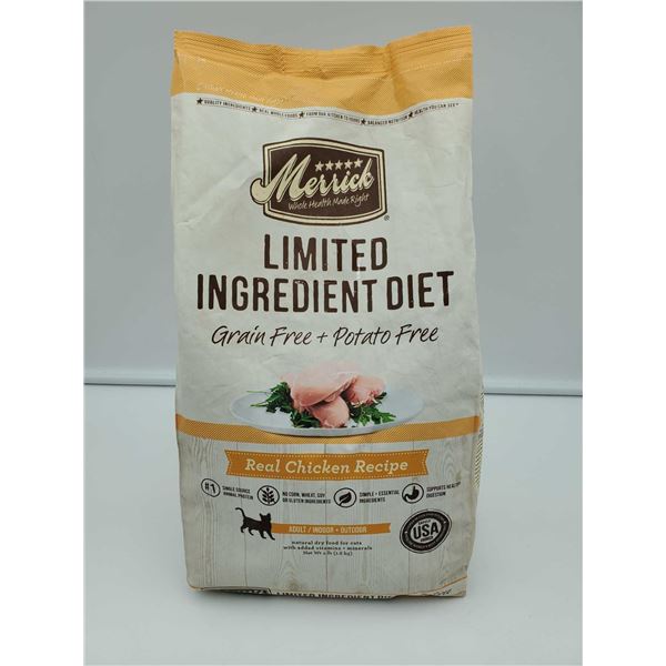 Merrick Limited Ingredient Grain & Potato Free, Real Chicken Dog Kibble 4Lbs