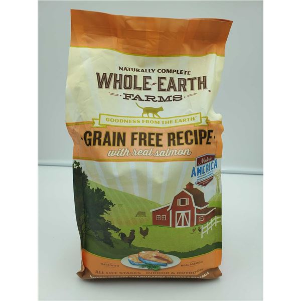 Whole Earth Farms Grain Free Recipe  Real Salmon Cat Kibble  5 Lbs