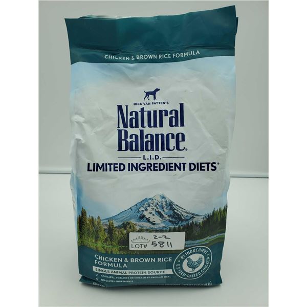 Ntural Balance Limited Ingredient Chicken & Brown Rice Dog Kibble 4 Lbs
