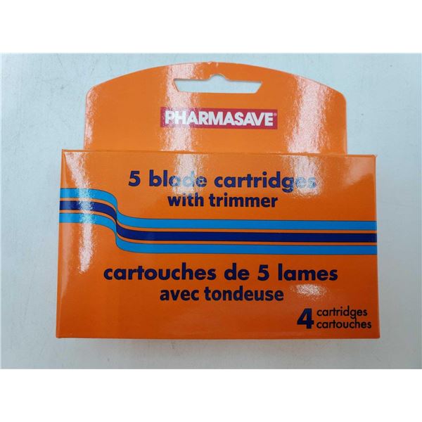 Pharmasave 5 Blade Cartridge with Trimmer 6 boxes - 4 per box