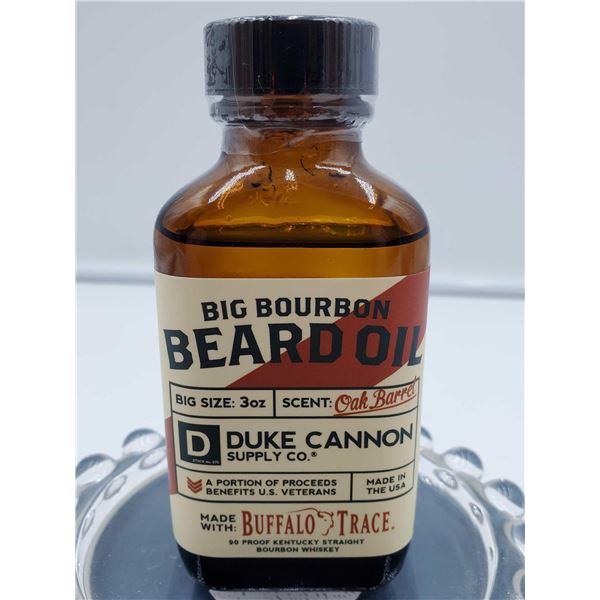 Duke Cannon Big Bourbon Beard Oil Buffalo Trace 3oz