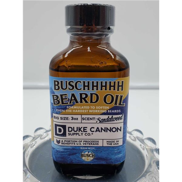 Duke Cannon Buschhhhh Beard Oil - Sandalwood- 3oz