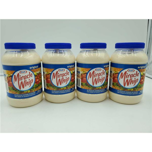 Miracle Whip Mayo Style Sandwich Spread 4x890ml - Past Best Before Date - See photo