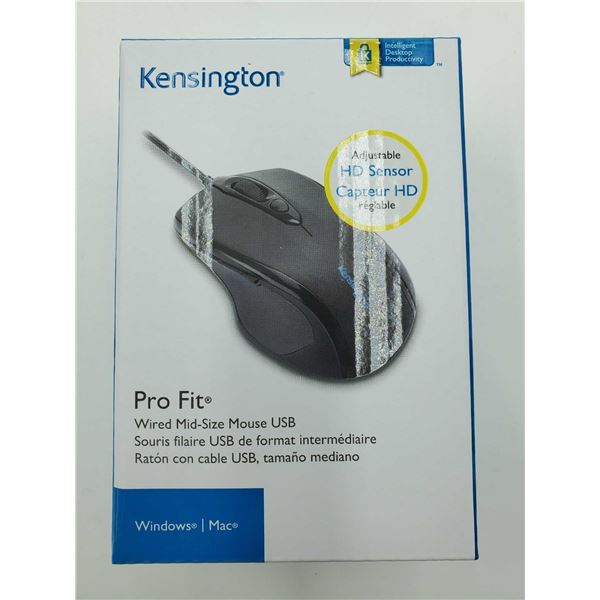 Kensington Pro Fit Wired Mouse (USB PLUG) for Windows or Mac