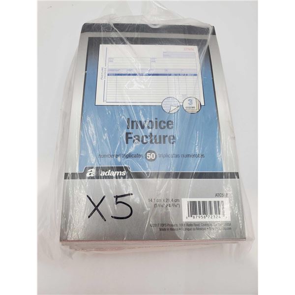 Invoice Books (5 x 50)