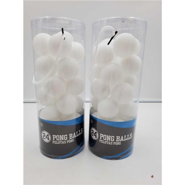 Pelotas 24 Count Pong Ball Sets 2X24 Balls